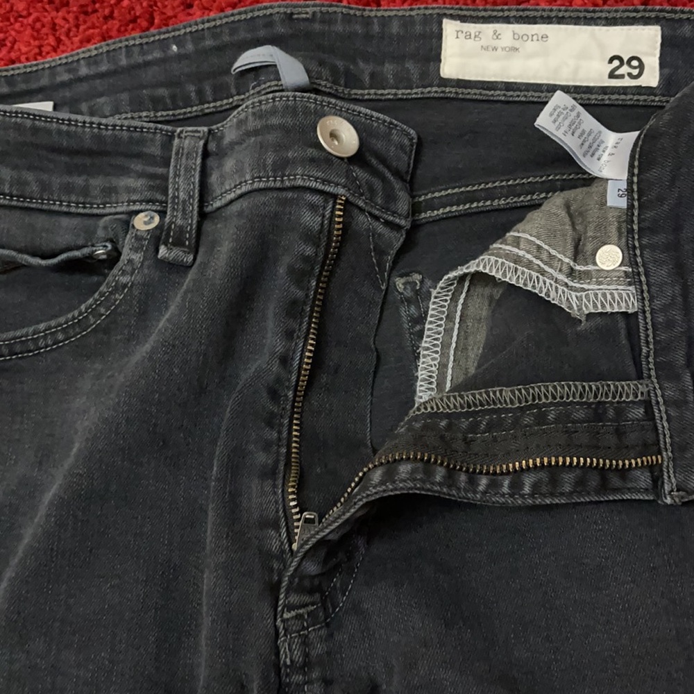 RAG N BONE Grayish black Nina high waisted JEANS/Minna color - Picture 9 of 13